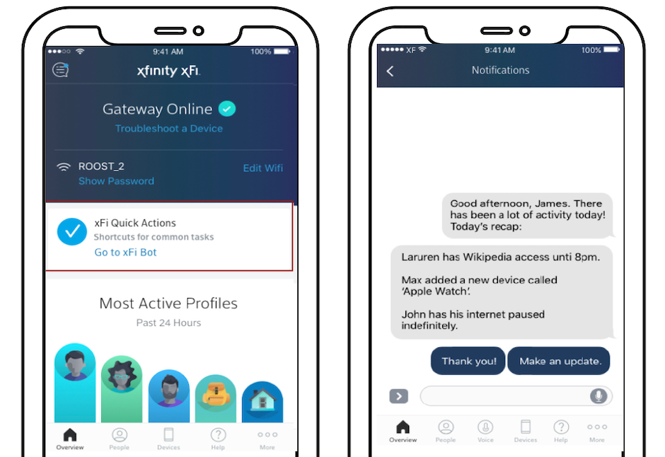 xFi conversational design concept